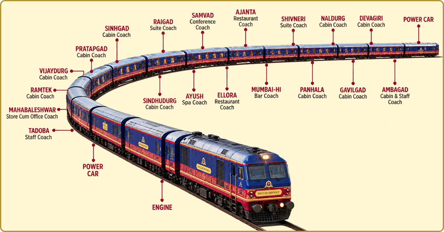 Coaches of Deccan Odyssey
