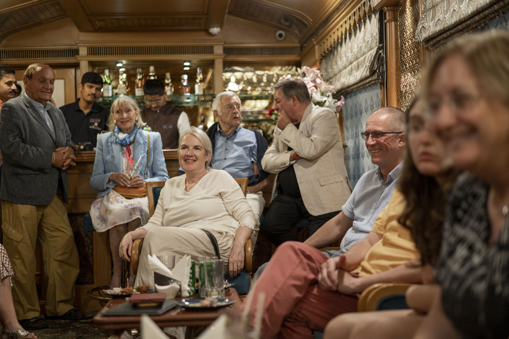 Pic of Guests on Deccan Odyssey